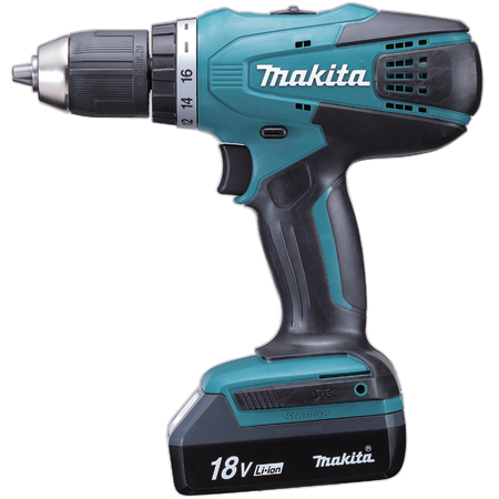 Máy khoan vặn vít dùng pin Makita DF457DWE